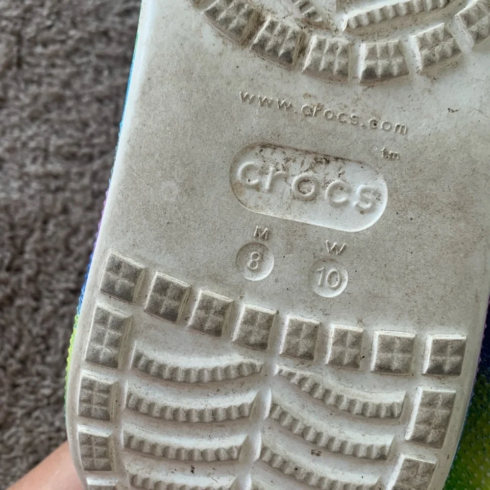Crocs Multi Spray Dye Platform Clogs Sandals